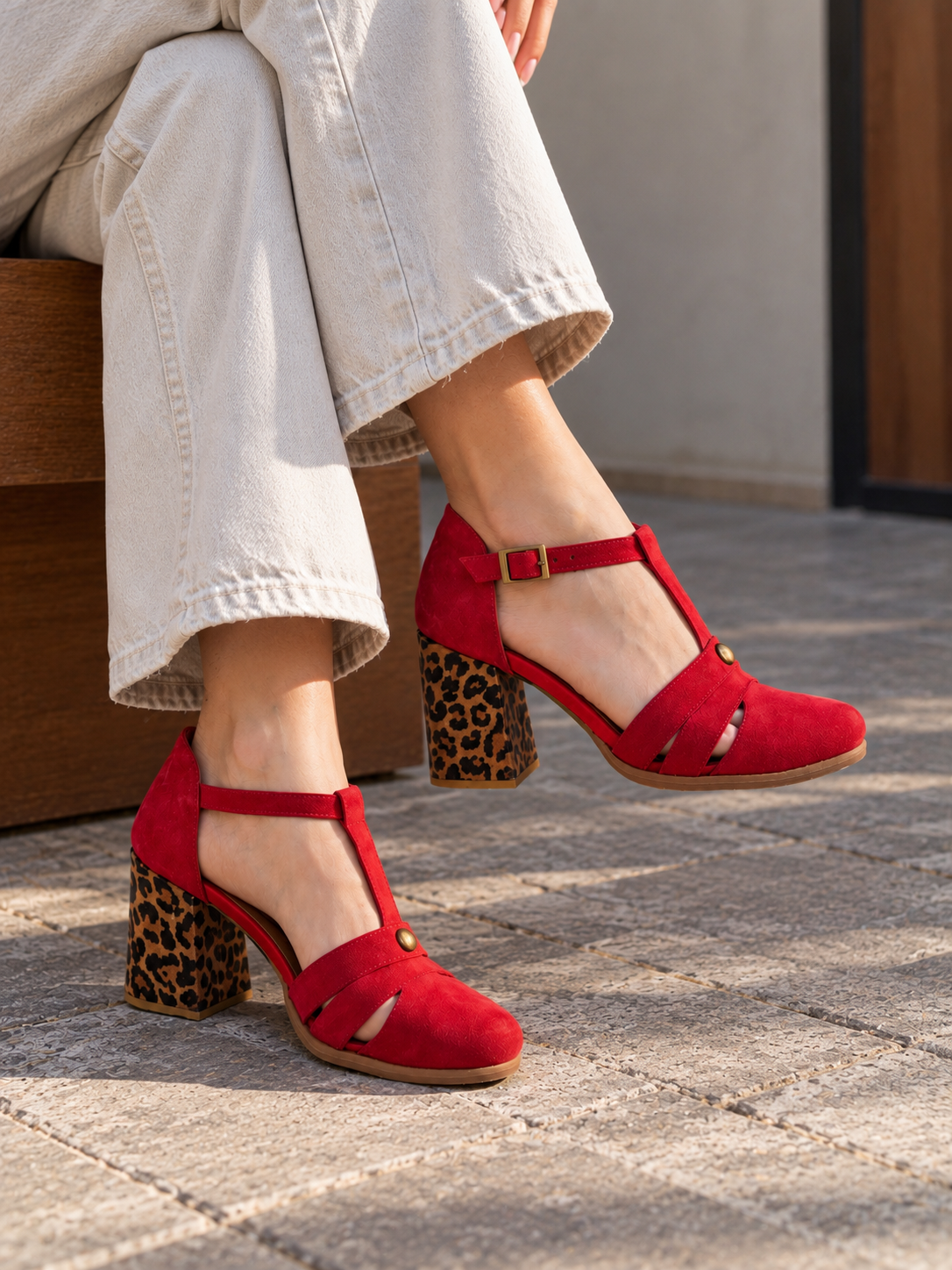 Begoña reno rojo print